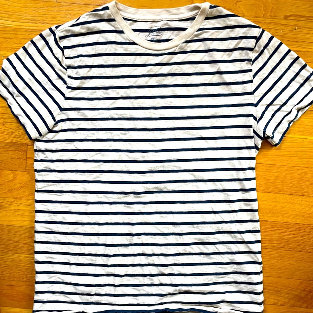 JCrew Slim-Fit Slub jersey T-shirt in deck stripe